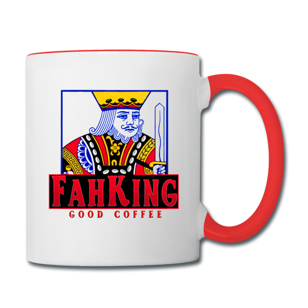 Fah King Good Coffee Mug - white/red