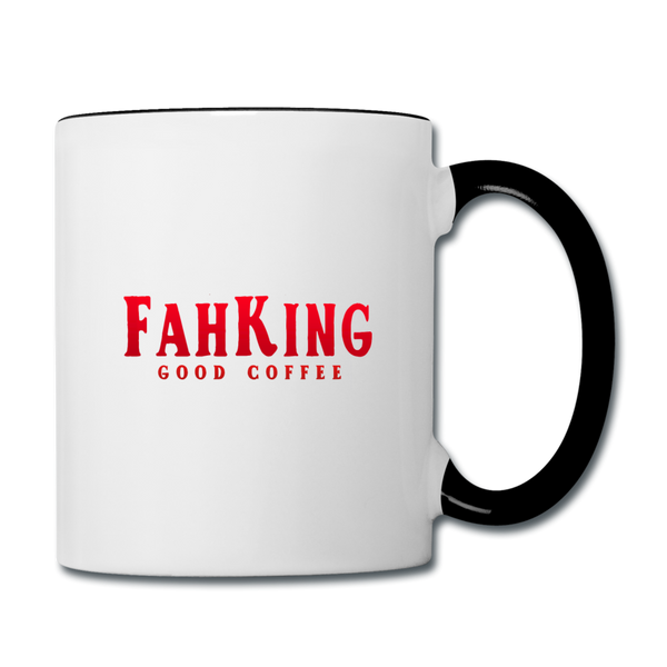 Fah King Gas Tank Coffee Mug - white/black